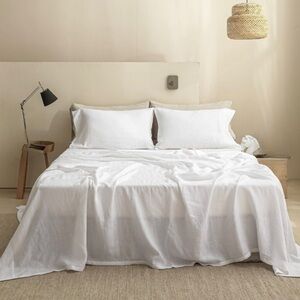 NWT Simple Opulence Twin Sheet Set 100% Linen